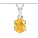 Champagne Yellow Floral Pendant Necklace – CP072