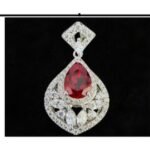Ruby Red Pendant Necklace – CP073
