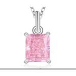 Rose Pink Floral Pendant Necklace – CP076