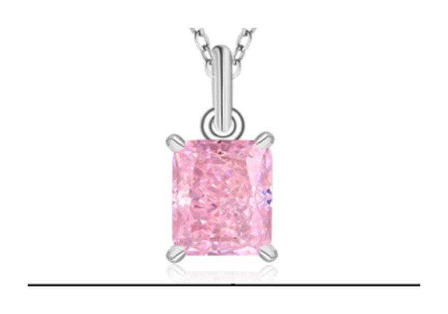 Rose Pink Floral Pendant Necklace – CP076