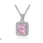 Rose Pink Floral Pendant Necklace – CP077