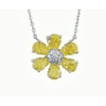 Champagne Yellow Pendant Necklace – CP081