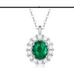 Emerald Green Pendant Necklace – CP091