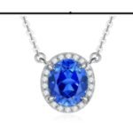 Sapphire Blue Pendant Necklace – CP096