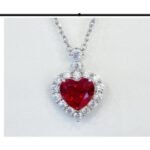Ruby Red Pendant Necklace – CP098
