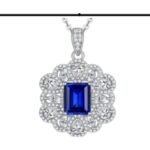 Sapphire Blue Pendant Necklace – CP100