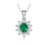 Emerald Green Pendant Necklace – CP101