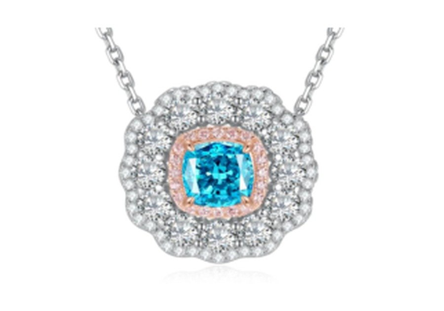 CP103 Sapphire Blue Pendant Necklace – CP103 - Image 1
