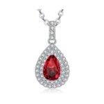 Ruby Red Romantic Pendant Necklace – CP104