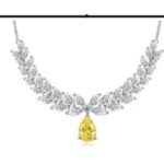 Champagne Yellow Sparkle Necklace – CP111
