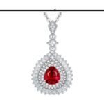 Ruby Red Pendant Necklace – CP114