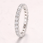 Full Eternity Moissanite Band Ring - Image 3