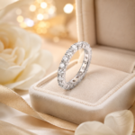 Full Eternity Moissanite Band Ring - Image 6