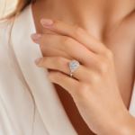 Twisted Moissanite Pavé Silver Ring - Image 2