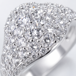 Twisted Moissanite Pavé Silver Ring - Image 5
