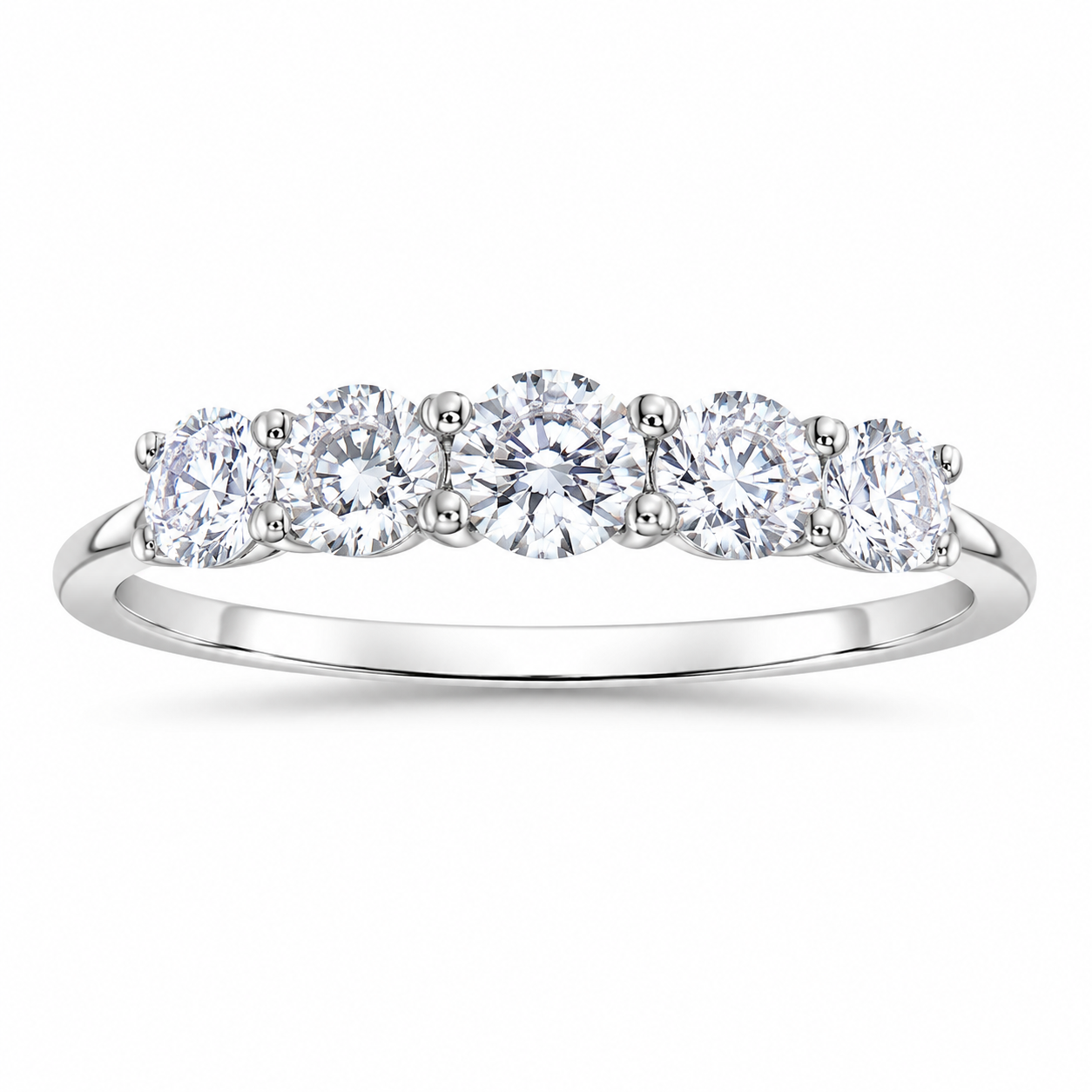 ChatGPT Image 2026年6月11日 14_54_08 (2) Three Stone Moissanite Leaf Ring - Image 1