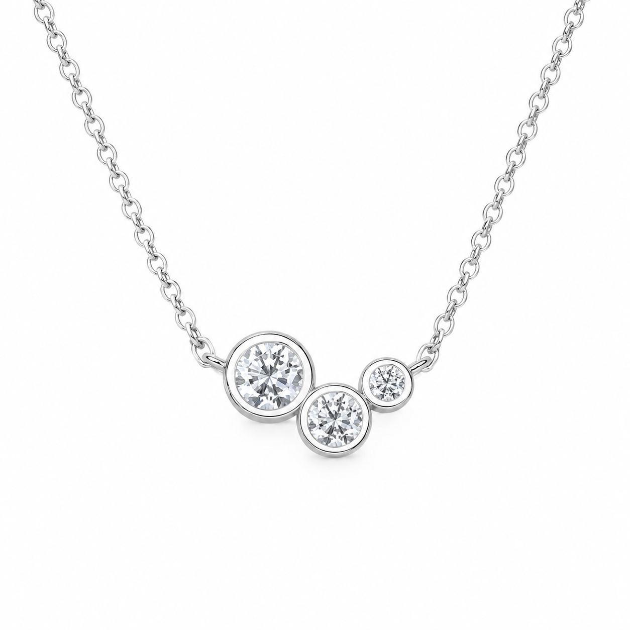 ChatGPT Image 2026年6月11日 14_59_56 (2) Three Stone Moissanite Bezel Necklace - Image 1