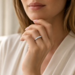 Five Stone Moissanite Band Ring - Image 2