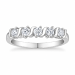 Five Stone Moissanite Band Ring