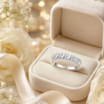 Five Stone Moissanite Band Ring - Image 5