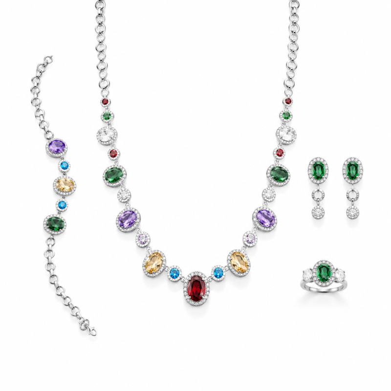 Multicolor Luxury Jewelry Set – TO047