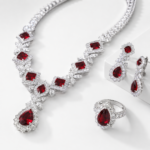 Ruby Red Luxury Jewelry Set - TO001 - Image 3