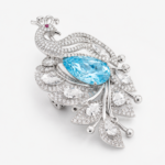 Sapphire Blue Luxury Brooch – CX002 - Image 3
