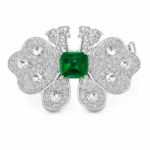 Emerald Green Luxury Brooch – CX001