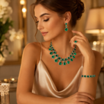 Emerald Green Luxury Jewelry Set – CT001 - Image 2