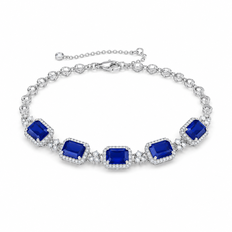 Sapphire Blue Tennis Bracelet – CS032