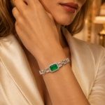 Emerald Green Tennis Bracelet – CS030 - Image 2