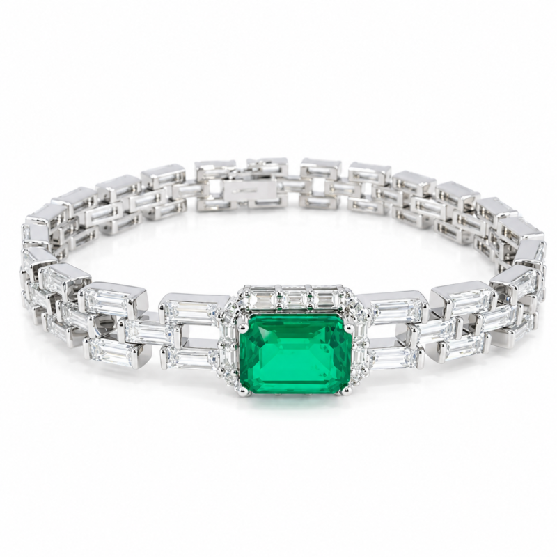Emerald Green Tennis Bracelet – CS030