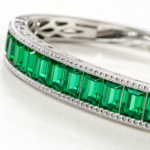 Emerald Green Tennis Bracelet – CS026 - Image 3