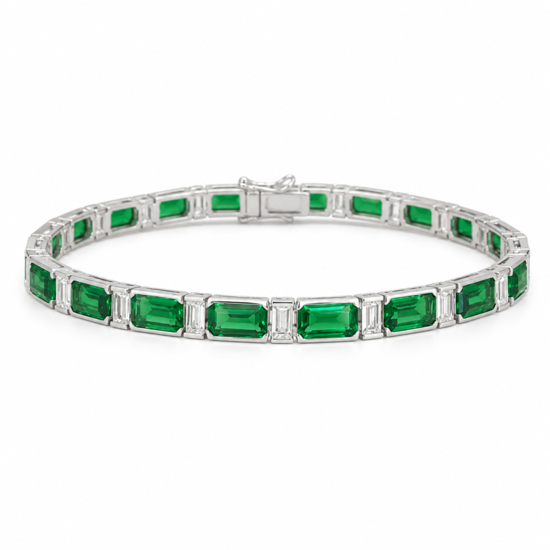 Emerald Green Tennis Bracelet – CS018