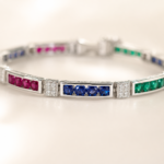 Emerald Green Tennis Bracelet – CS015 - Image 3