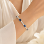 Sapphire Blue Tennis Bracelet – CS016 - Image 2