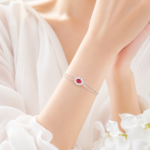 Ruby Red Romantic Bracelet – CS009 - Image 2