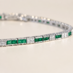 Emerald Green Tennis Bracelet – CS010 - Image 3