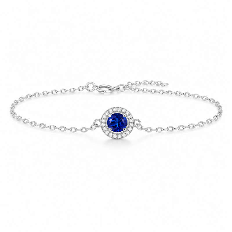 Sapphire Blue Gemstone Bracelet – CS008