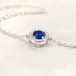 Sapphire Blue Gemstone Bracelet – CS008 - Image 3
