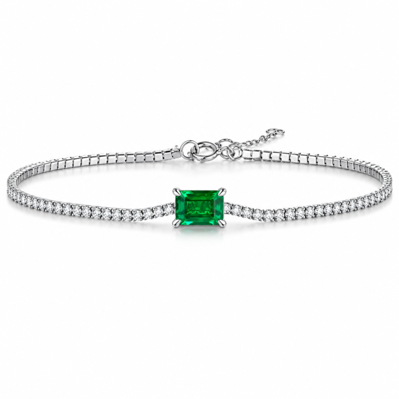 Emerald Green Gemstone Bracelet – CS007