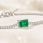Emerald Green Gemstone Bracelet – CS007 - Image 3