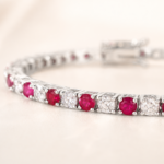 Rose Pink Tennis Bracelet – CS005 - Image 3