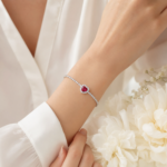 Rose Pink Floral Bracelet – CS004 - Image 2