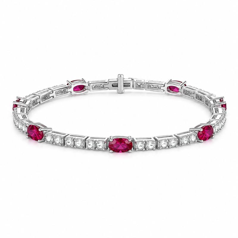 Rose Pink Tennis Bracelet - CS003