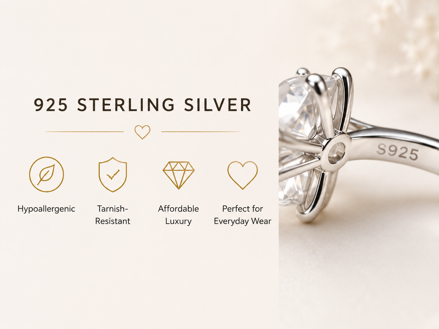 Moissanite engagement ring guide hero image