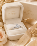 Emerald Cut Baguette Moissanite Ring - Image 6