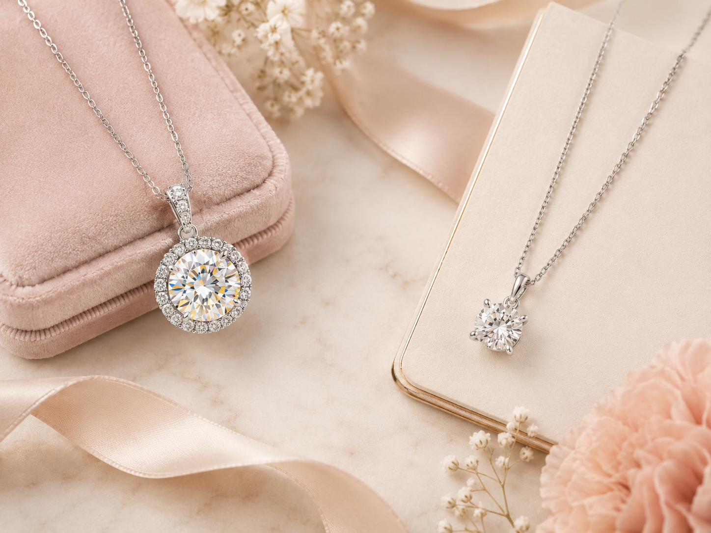 Moissanite necklace vs diamond necklace comparison guide