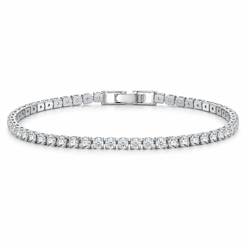 Moissanite Tennis Bracelet in 925 Sterling Silver