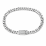 925 Sterling Silver Cuban Link Chain Bracelet